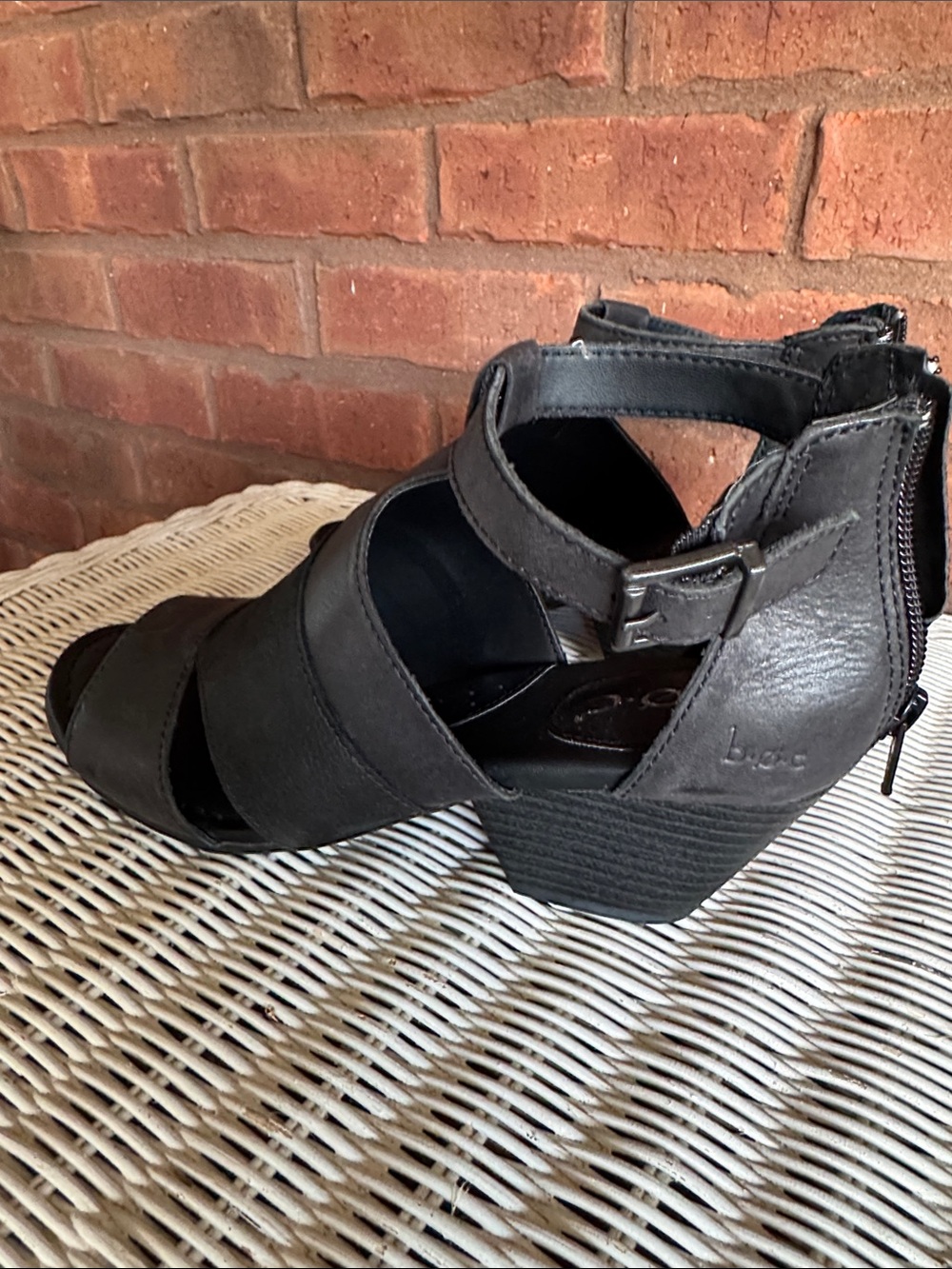 b.o.c. Black Strappy Block Heel Sandals - Picture 6 of 6